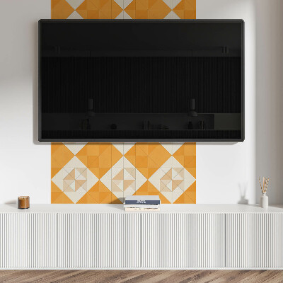 Zelfklevende vinyltegels Ruiten in een moderne grafische stijl