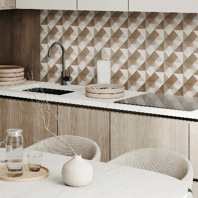 Vinyl tegels zelfklevend Een minimalistisch driehoekig patroon