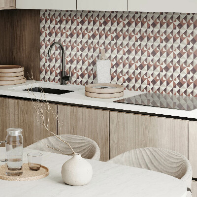 Zelfklevende vinyltegels Driehoekig motief in een modern design