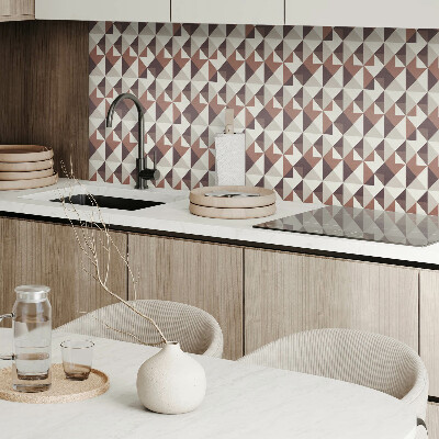 Zelfklevende vinyltegels Driehoekig motief in een modern design