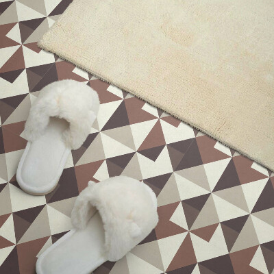 Zelfklevende vinyltegels Driehoekig motief in een modern design