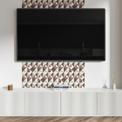 Zelfklevende vinyltegels Driehoekig motief in een modern design