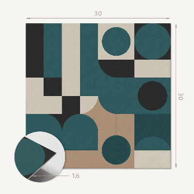 Pvc tegels Abstracte vormen met unieke vormen