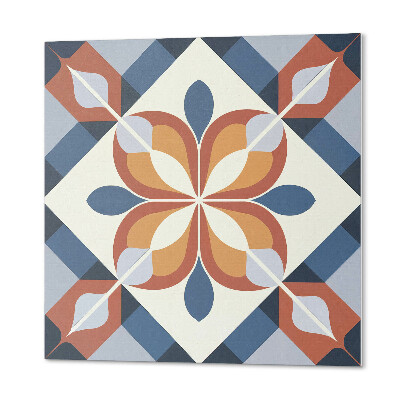 Zelfklevende vinyltegels Abstract geometrisch bloemenpatroon