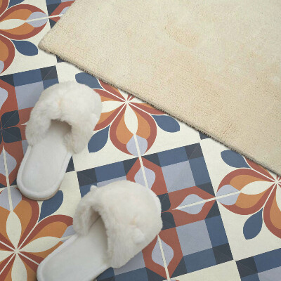 Zelfklevende vinyltegels Abstract geometrisch bloemenpatroon