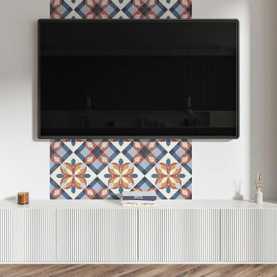 Zelfklevende vinyltegels Abstract geometrisch bloemenpatroon