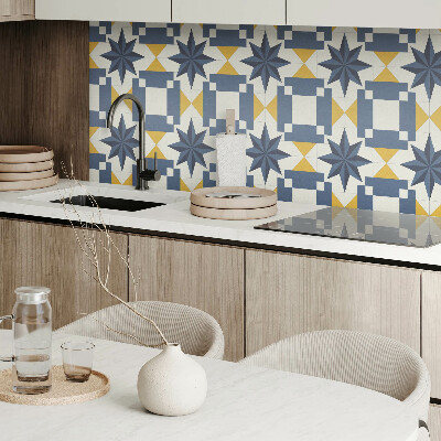 Zelfklevende vinyltegels Stijlvol geometrisch stermotief