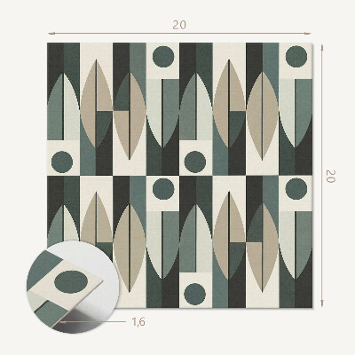 Vinyl tegels zelfklevend Geometrie in een abstracte stijl