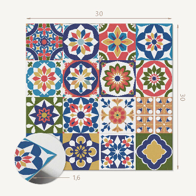 Pvc tegels Creatieve vierkante mozaïekpatronen