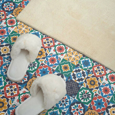 Vinyl tegels zelfklevend De geometrie van mozaïeken in een geharmoniseerde compositie