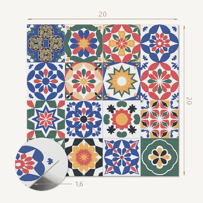 Zelfklevende vinyltegels Mozaïekpatronen in lijnen