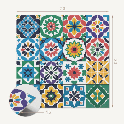 Pvc tegels Geruite mozaïekpatronen