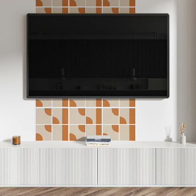 Vinyl tegels zelfklevend Geometrische motieven in een abstracte stijl