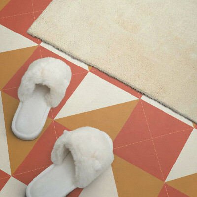 Pvc tegels Geometrie in warme tinten