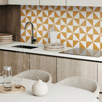 Vinyl tegels zelfklevend Vierkante driehoeken in geometrische stijl