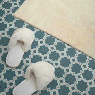 Pvc tegels Plantenpatronen in een harmonieuze opstelling