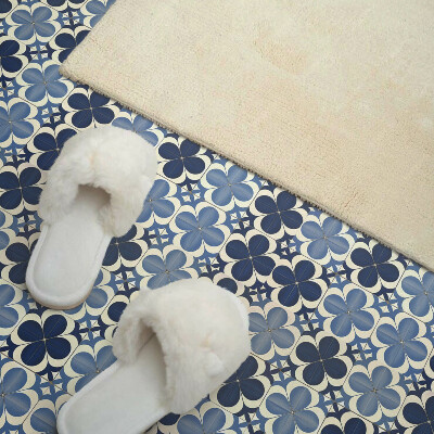 Vinyl tegels zelfklevend Geometrisch bloemenpatroon