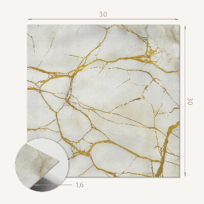 Pvc tegels Stijlvol marmer met delicate aderen