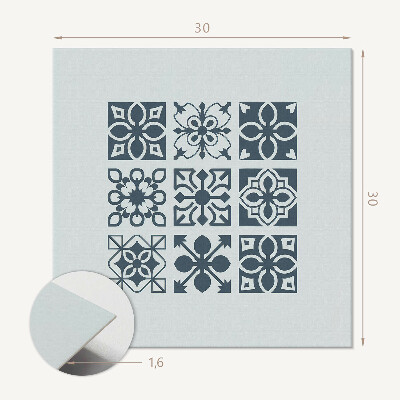 Zelfklevende vinyltegels Abstracte motieven in de vorm van vierkanten