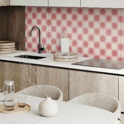 Pvc tegels Bloemen in cirkels