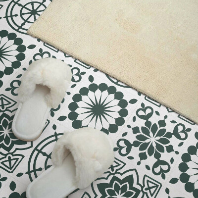 Vinyl tegels zelfklevend Geometrisch met een bloemenaccent