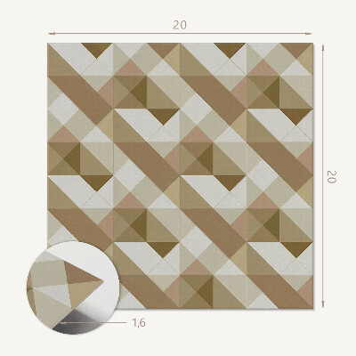 Zelfklevende vinyltegels Natuurlijke patronen geïnspireerd door geometrie