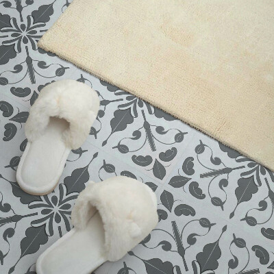 Zelfklevende vinyltegels Symmetrisch plantenmotief