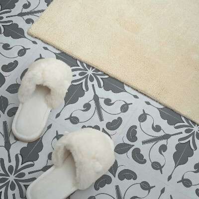 Zelfklevende vinyltegels Symmetrisch plantenmotief