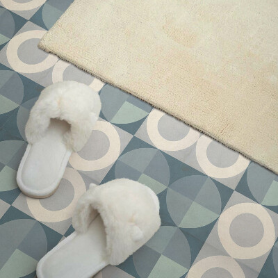 Pvc tegels Abstracte figuren en cirkels