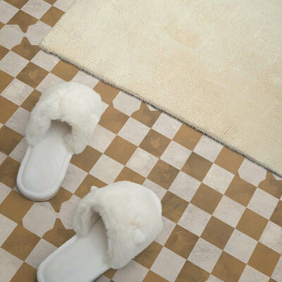 Vinyl tegels zelfklevend Dynamisch dambordmotief