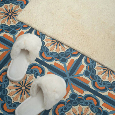 Zelfklevende vinyltegels Mandala met bloemenaccenten