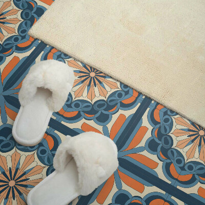 Zelfklevende vinyltegels Mandala met bloemenaccenten