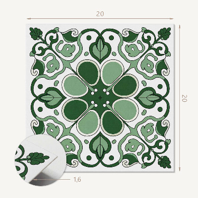 Pvc tegels Bladachtig bloemenpatroon