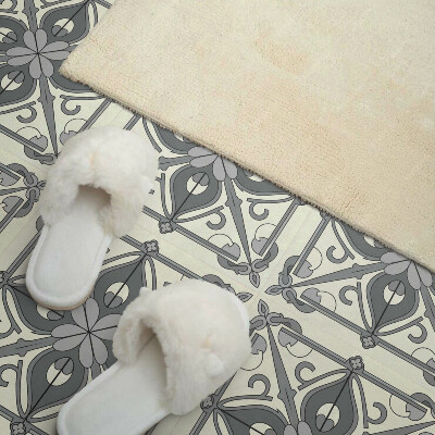 Vinyl tegels zelfklevend Symmetrisch bloemenmotief