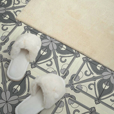 Vinyl tegels zelfklevend Symmetrisch bloemenmotief