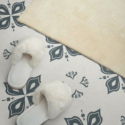 Zelfklevende vinyltegels Bloemen in de vorm van een kruis