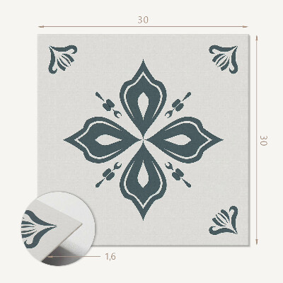 Zelfklevende vinyltegels Bloemen in de vorm van een kruis