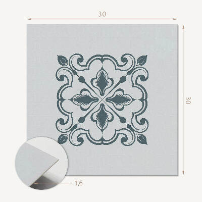 Vinyl tegels zelfklevend Ornamenten met een plantenmotief