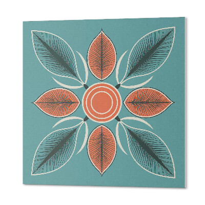 Pvc tegels Plantenpatroon met bloemen en bladeren