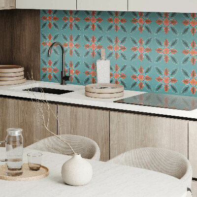 Pvc tegels Plantenpatroon met bloemen en bladeren