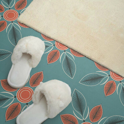 Pvc tegels Plantenpatroon met bloemen en bladeren