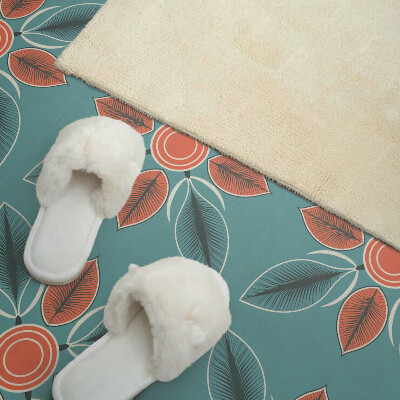 Pvc tegels Plantenpatroon met bloemen en bladeren