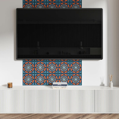 Vinyl tegels zelfklevend Bladmandala-stijl