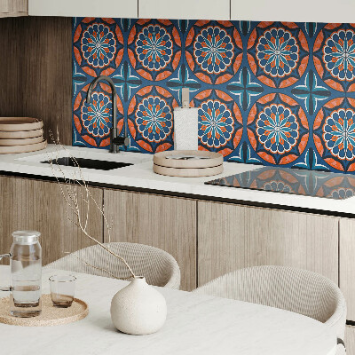 Vinyl tegels zelfklevend Bladmandala-stijl