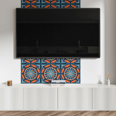 Vinyl tegels zelfklevend Bladmandala-stijl