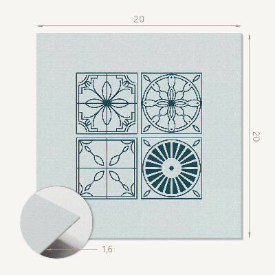 Zelfklevende vinyltegels Abstracte tegelvormen