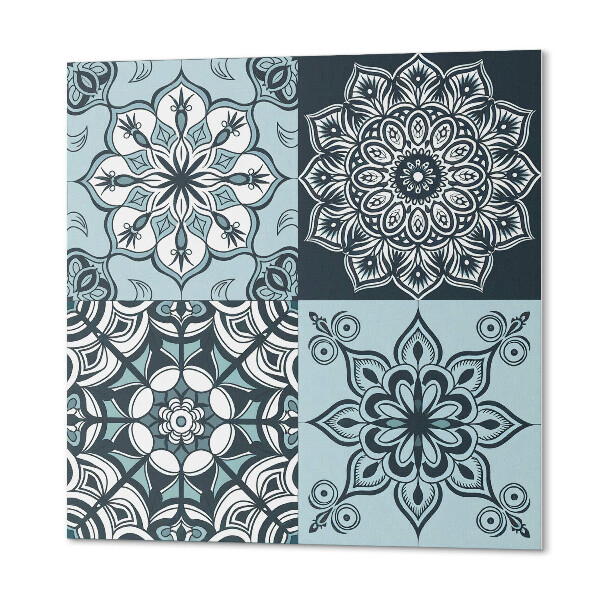 Pvc tegels Mandala in een raster van patronen