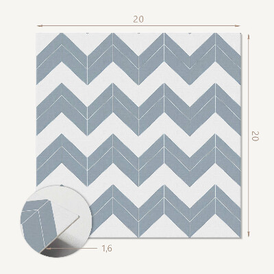 Zelfklevende vinyltegels Zigzag gestreept patroon