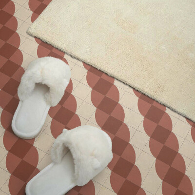 Pvc tegels Golvende geometrische vormen