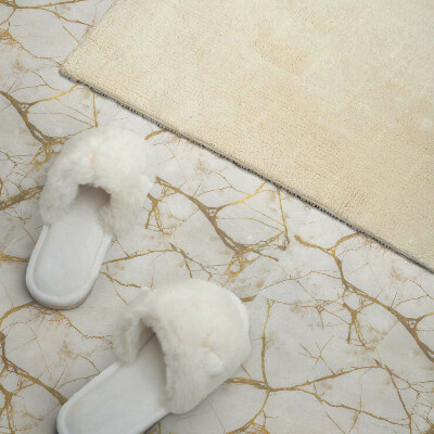 Vinyl tegels zelfklevend Marmer met delicate aderaccenten